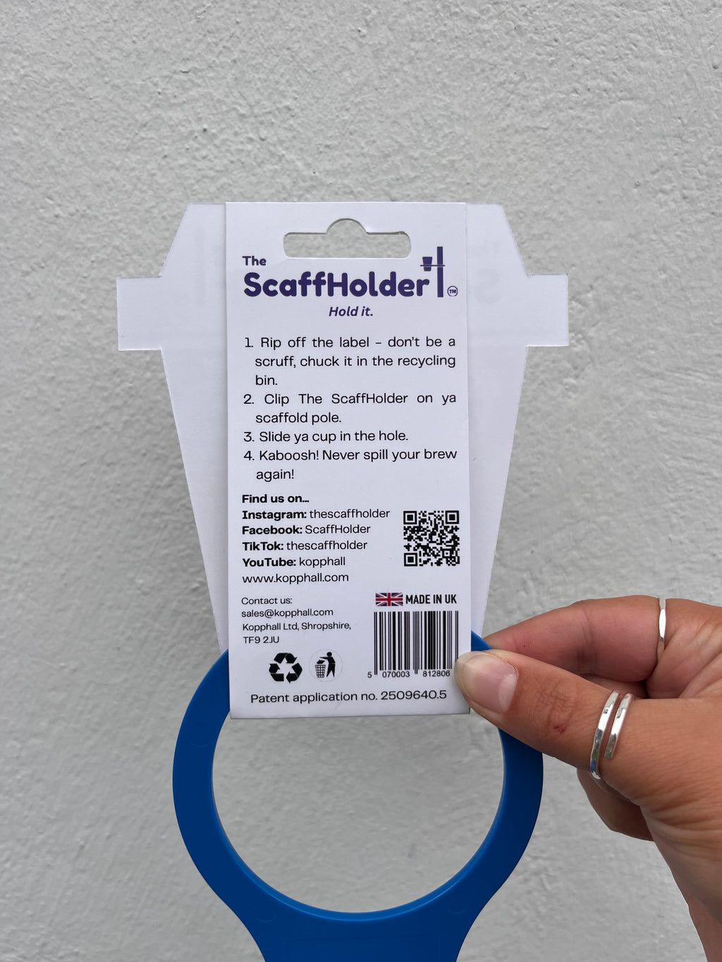 The ScaffHolder - Original Blue